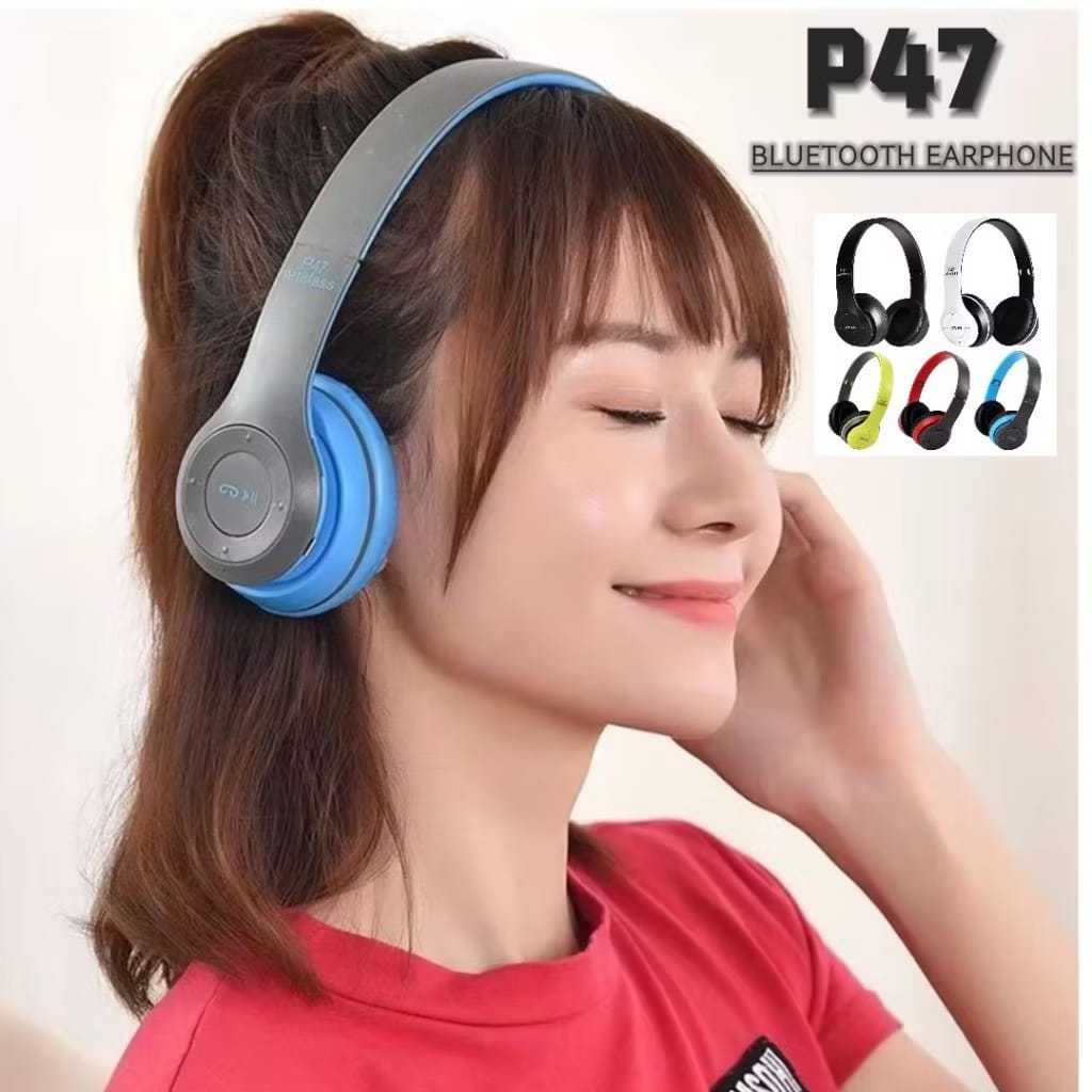 Bando P47 Headphone Earphone Handsfree Bluetooth P47 Wireless Stereo 5.0+EDR