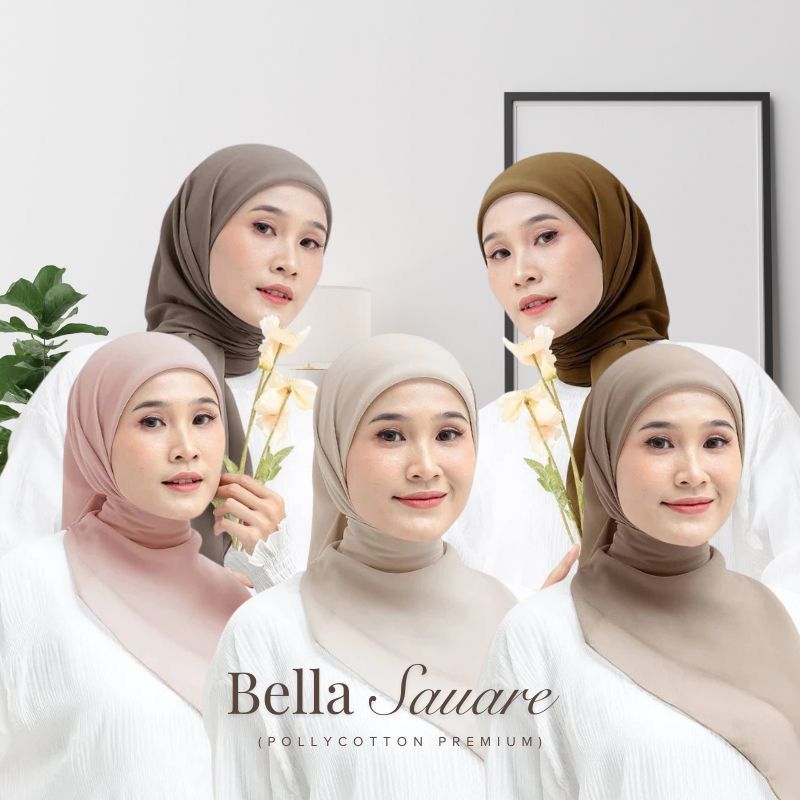 HIJAB BELLA SQUARE/SEGI EMPAT BELLA SQUARE/KERUDUNG BELLA SQUARE