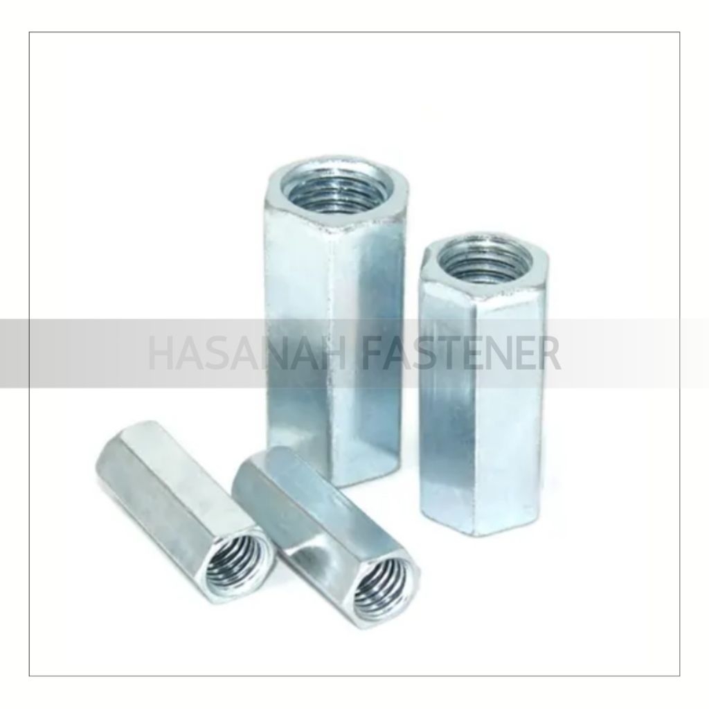 Long Nut M10 5CM / Mur Kopling M10 Panjang 5CM