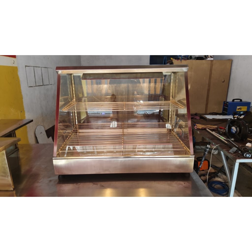 ETALASE FOOD WARMER FRIED CHICKEN / AYAM GEPREK