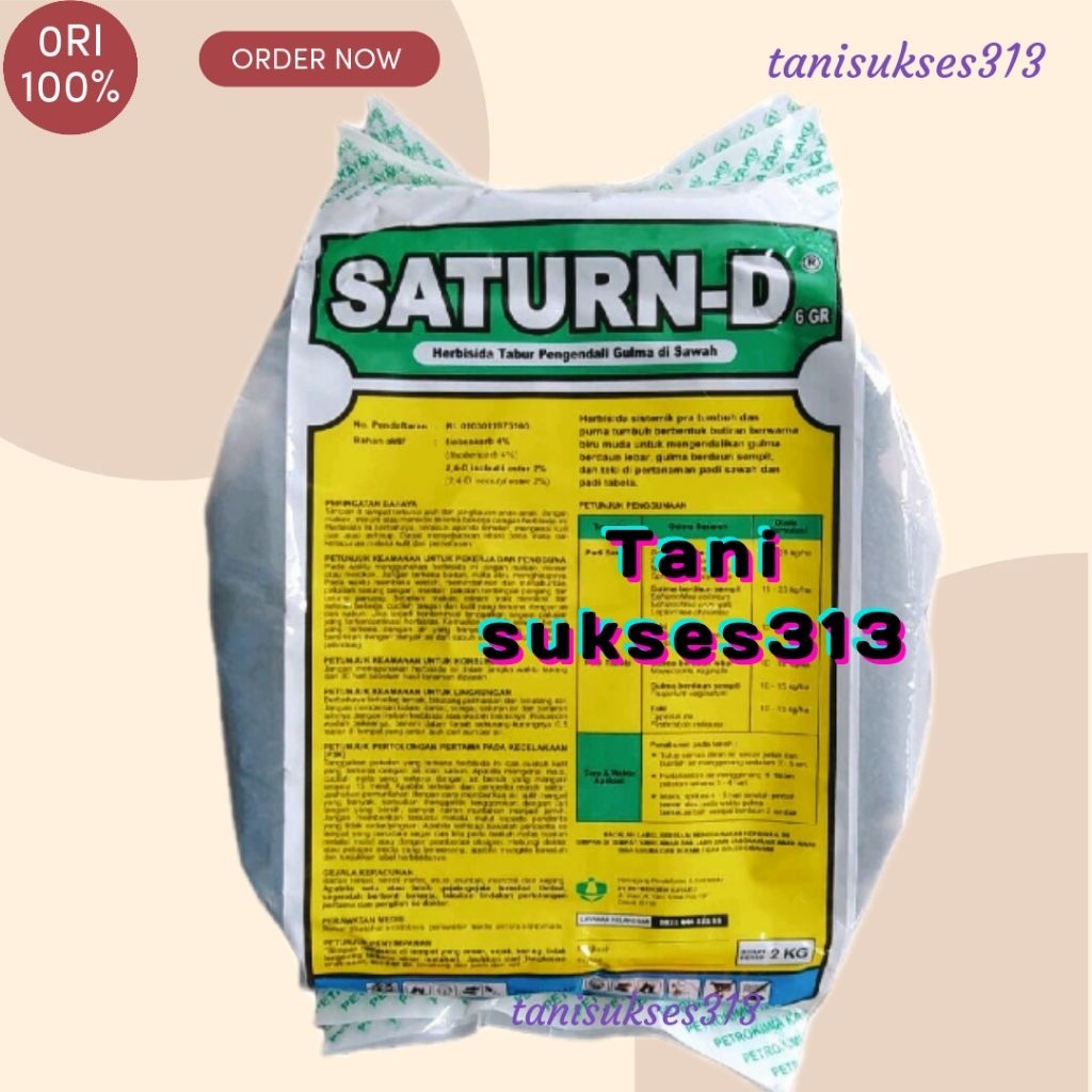 herbisida saturn d 2kg saturn 2kg satrun