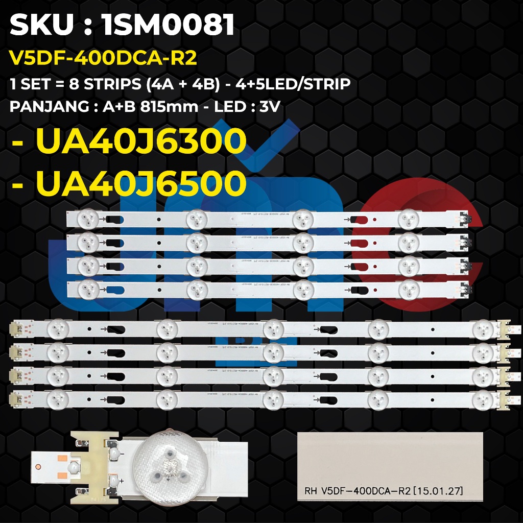 Backlight TV Samsung 40 Inch UA40J6300 UA40J6500 V5DF-400DCA-R2