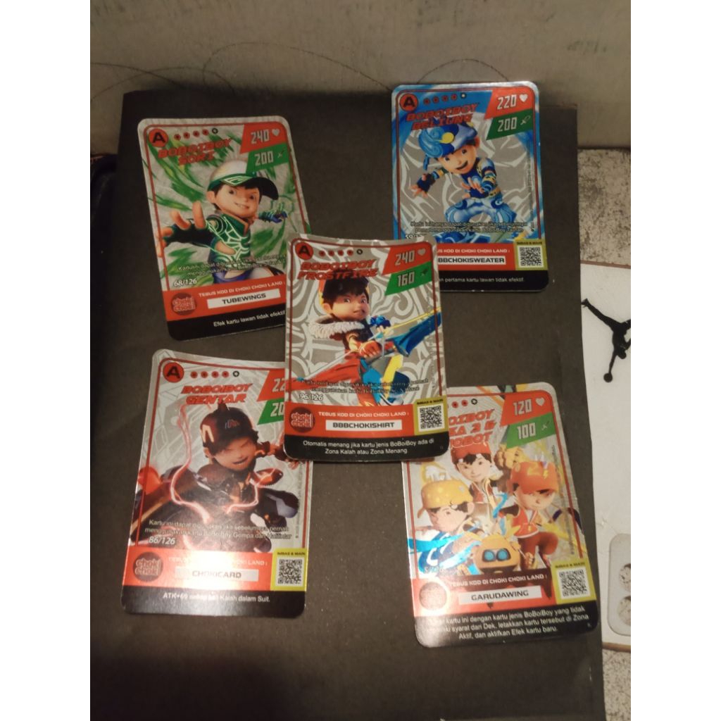 KARTU BOBOIBOY BELIUNG-SORI-FROSTFITE