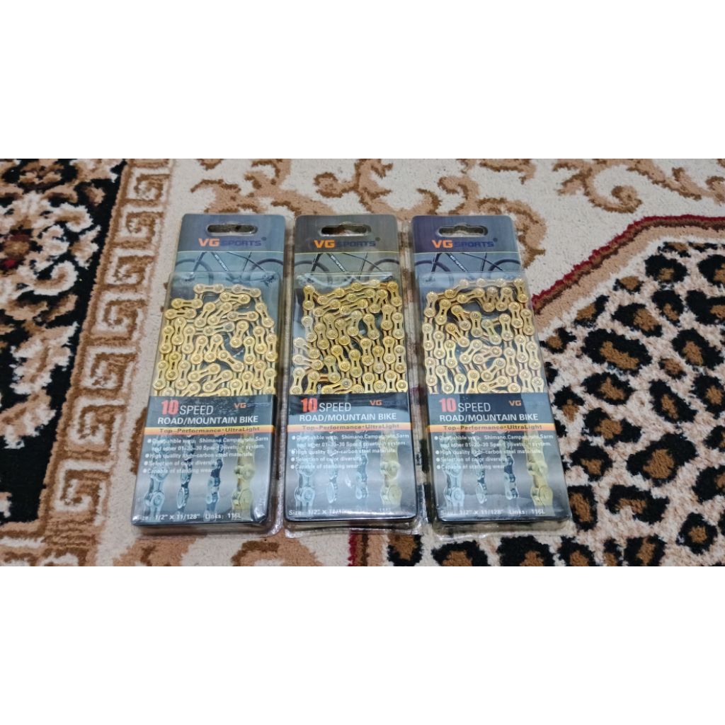 Rantai Sepeda VG 10 Speed Gold