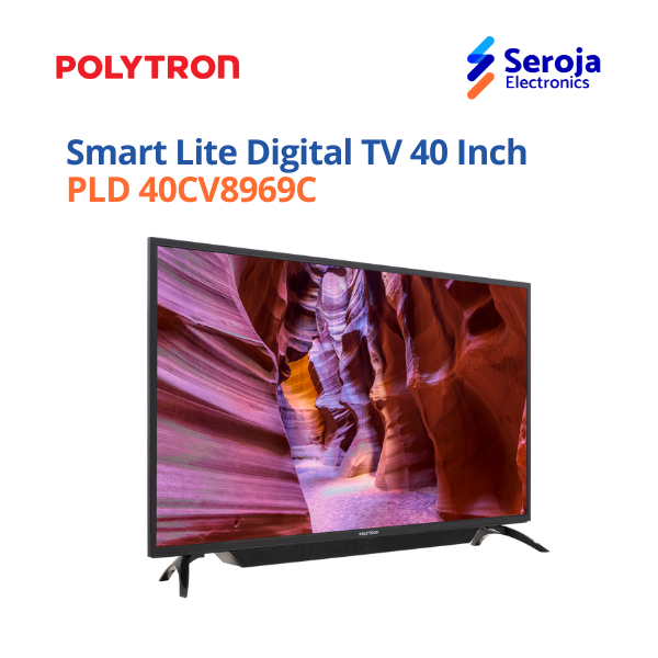 POLYTRON Smart Lite Digital TV 40 Inch - PLD 40CV8969C (Khusus Semarang)