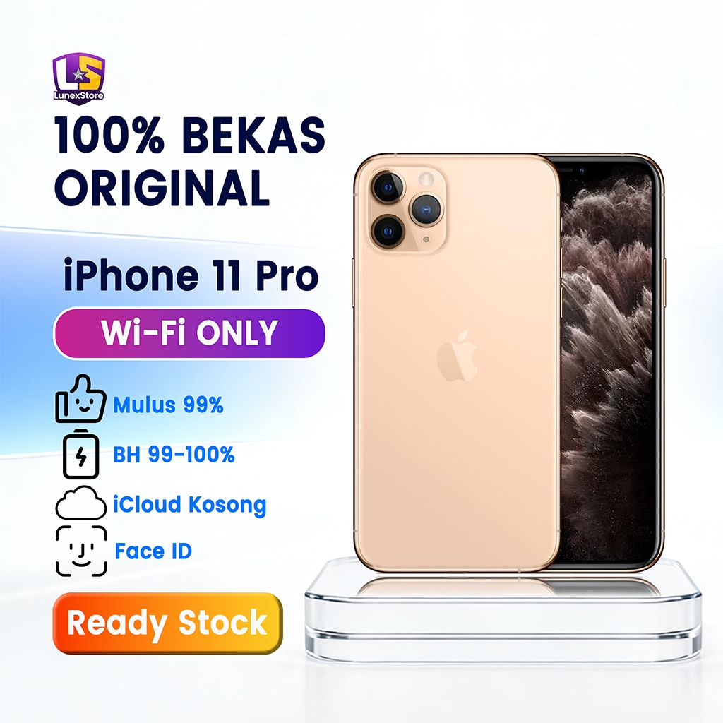 iPhone 11 Pro WIFI ONLY Variasi Khusus Game/Live 64/256/512GB Bekas Second Original Mulus Fullset