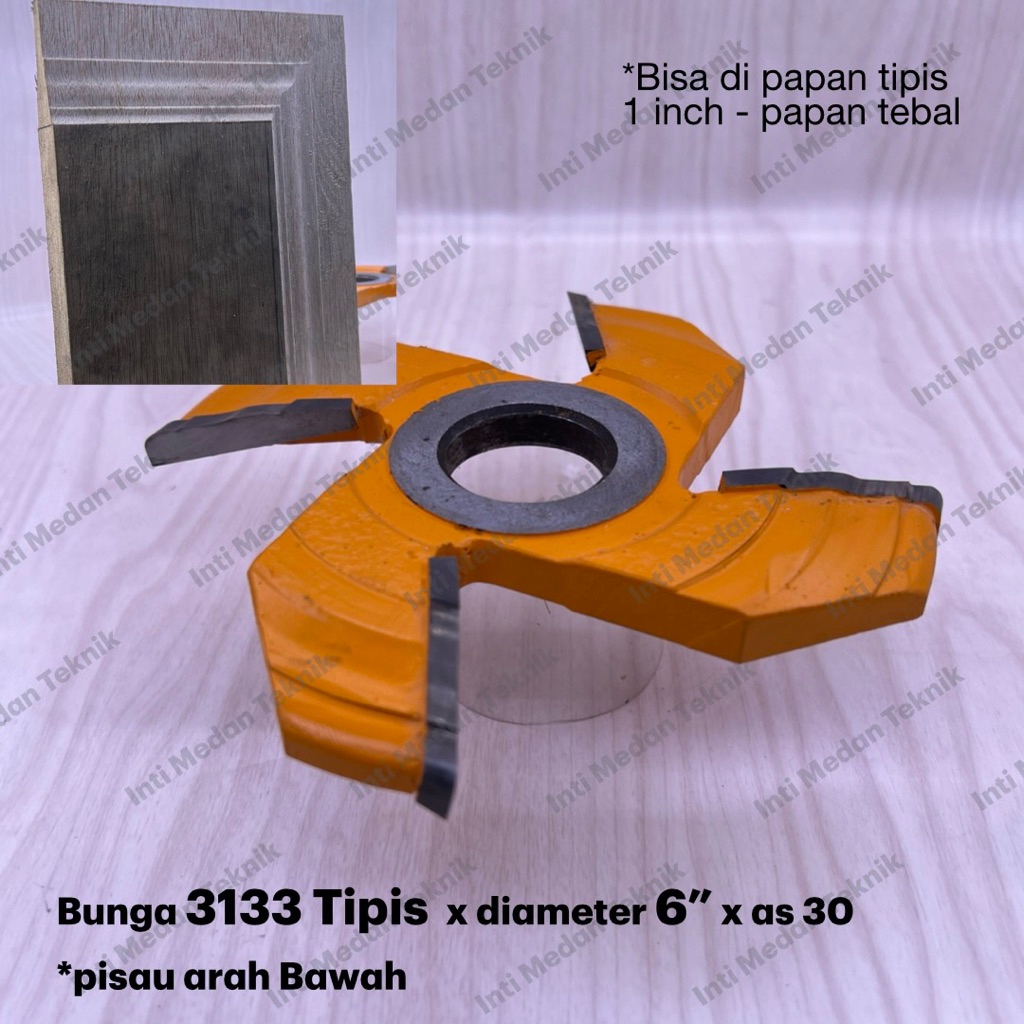 Panel 3133 (tipis) Mata Pisau Profil 6” Router Spindle Panel Pintu Kayu