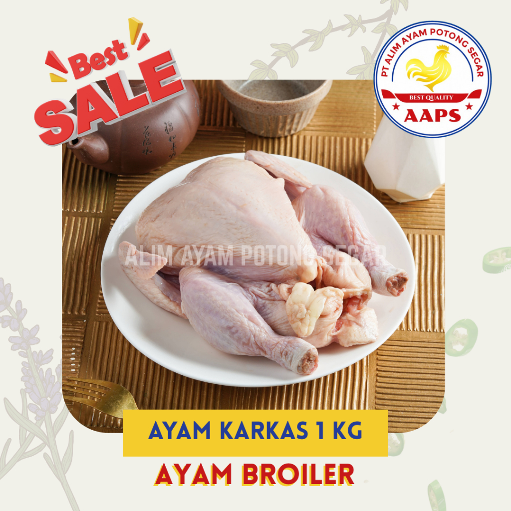 Ayam Karkas 1,0 KG (Carcass Chicken)
