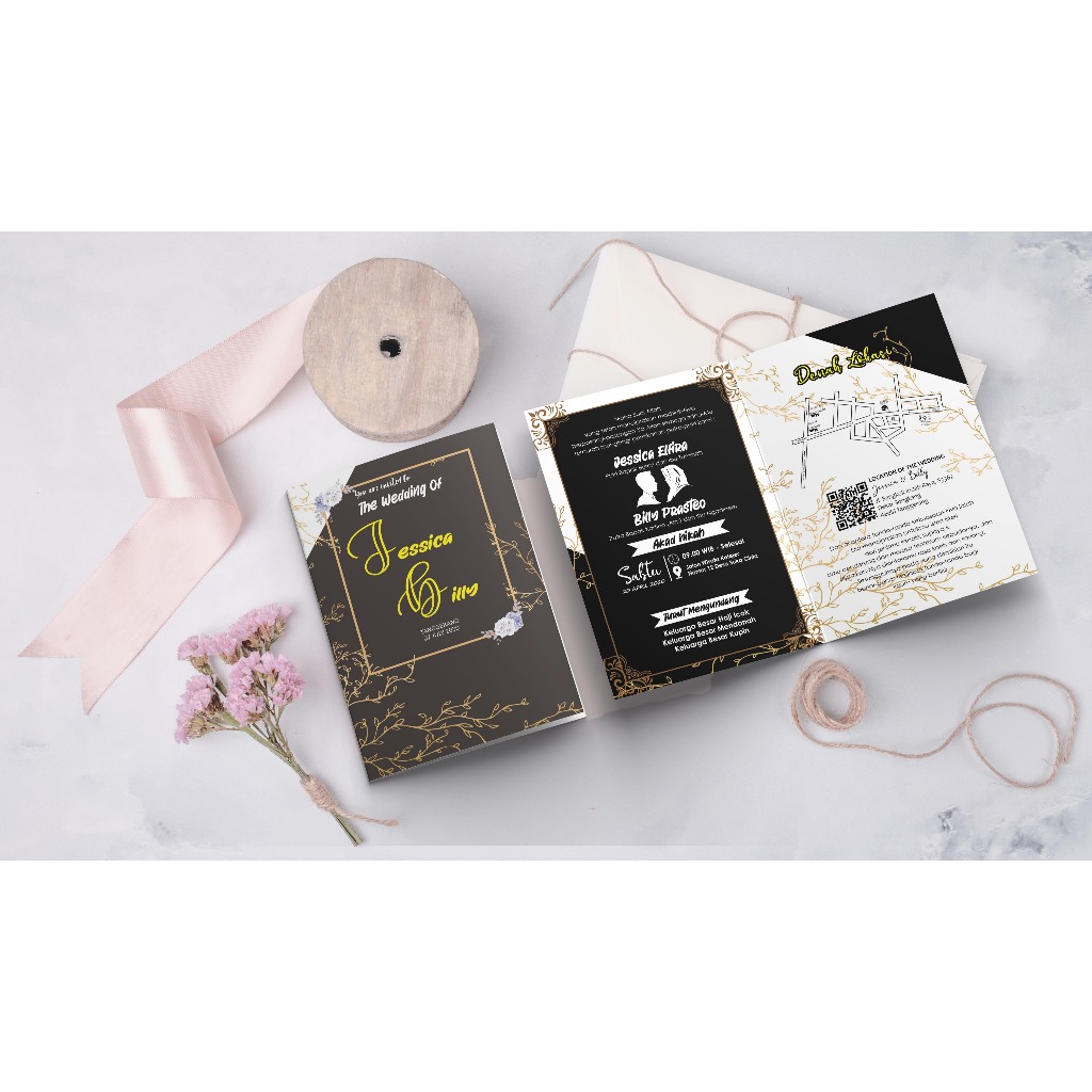 Cetak Undangan Satuan Tema Vintage -1-023