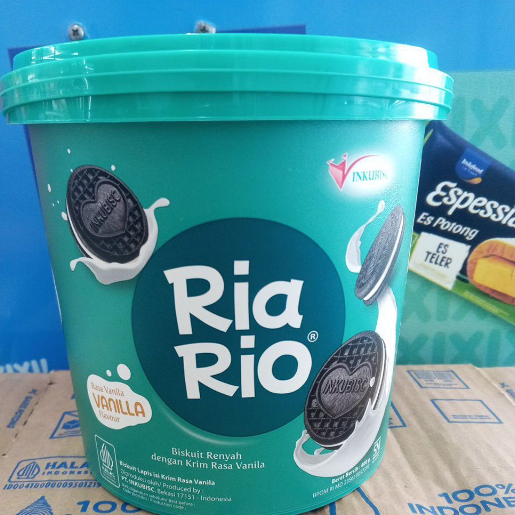 RIA RIO BISKUIT RASA VANILA 400GR