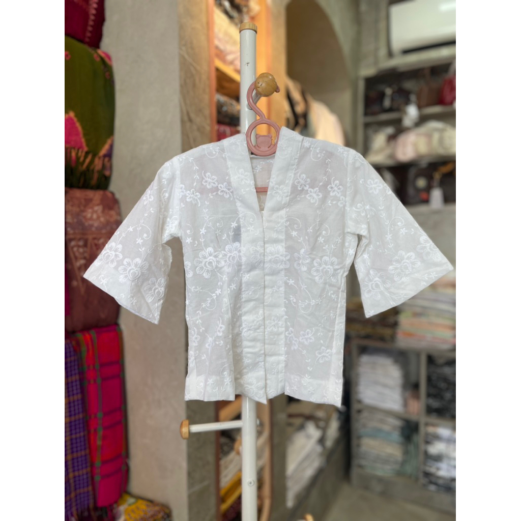 kebaya katun bordir anak perempuan