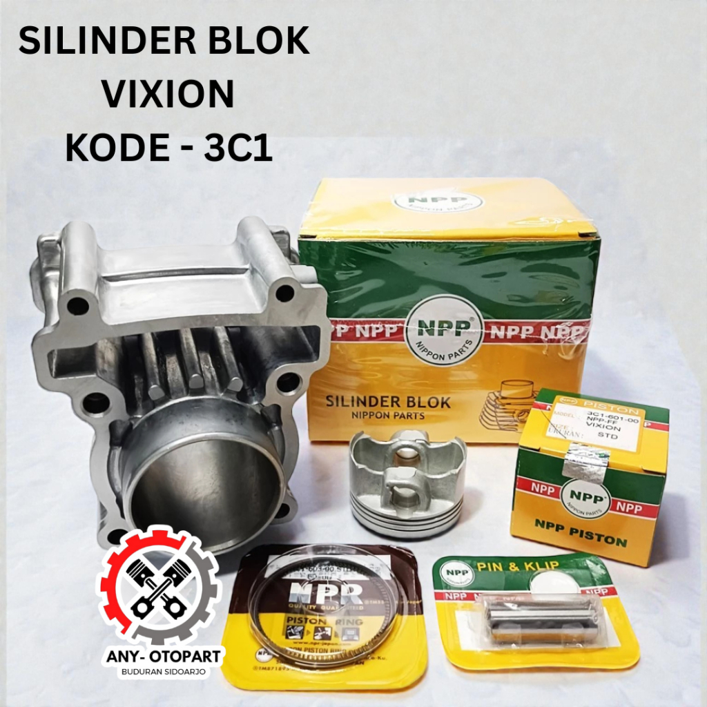 NPP SILINDER BLOK ASSY PAKET PISTON KIT VIXION OLD KODE 3C1
