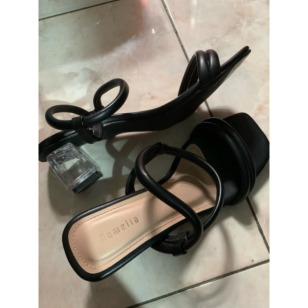 [PRELOVED] BLOCK HEELS BLACK