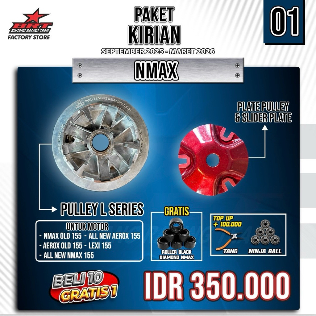 Paket kirian NMAX / AEROX / LEXI BRT