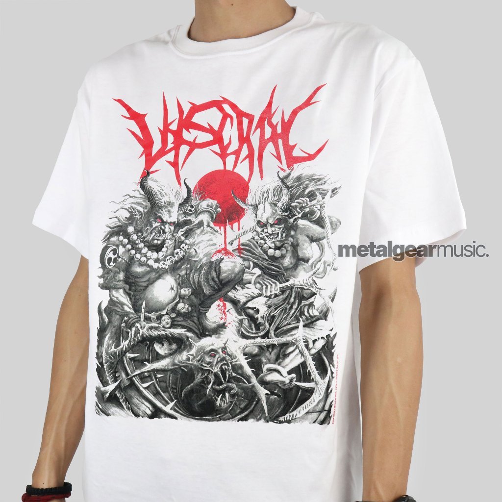 Viscral - Egocentric Japan White / TSHIRT DISTRO / TSHIRT BAND METAL ORIGINAL / KAOS MUSIK / DEATH M