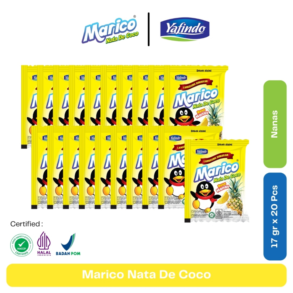 Marico Nata de Coco - Rasa Nanas 1 Pack (20 Sachet)