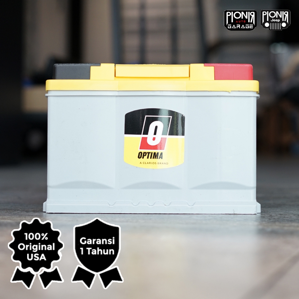 Aki Optima Kuning DH6 CCA 800 Aki mobil Jeep wrangler | Aki Optima Jeep JL | Aki Optima Jeep Gladiat