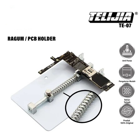 TELIJIA TE-07 STAND PCB HOLDER ORIGINAL - RAGUM PENJEPIT IC MOTHERBOARD - PCB HOLDER / PAPAN PENJEPI