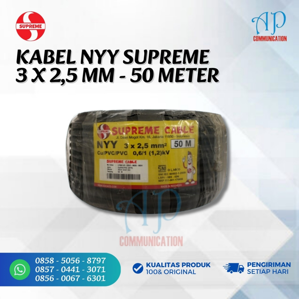 SUPREME KABEL NYY 3x2.5MM - 50M