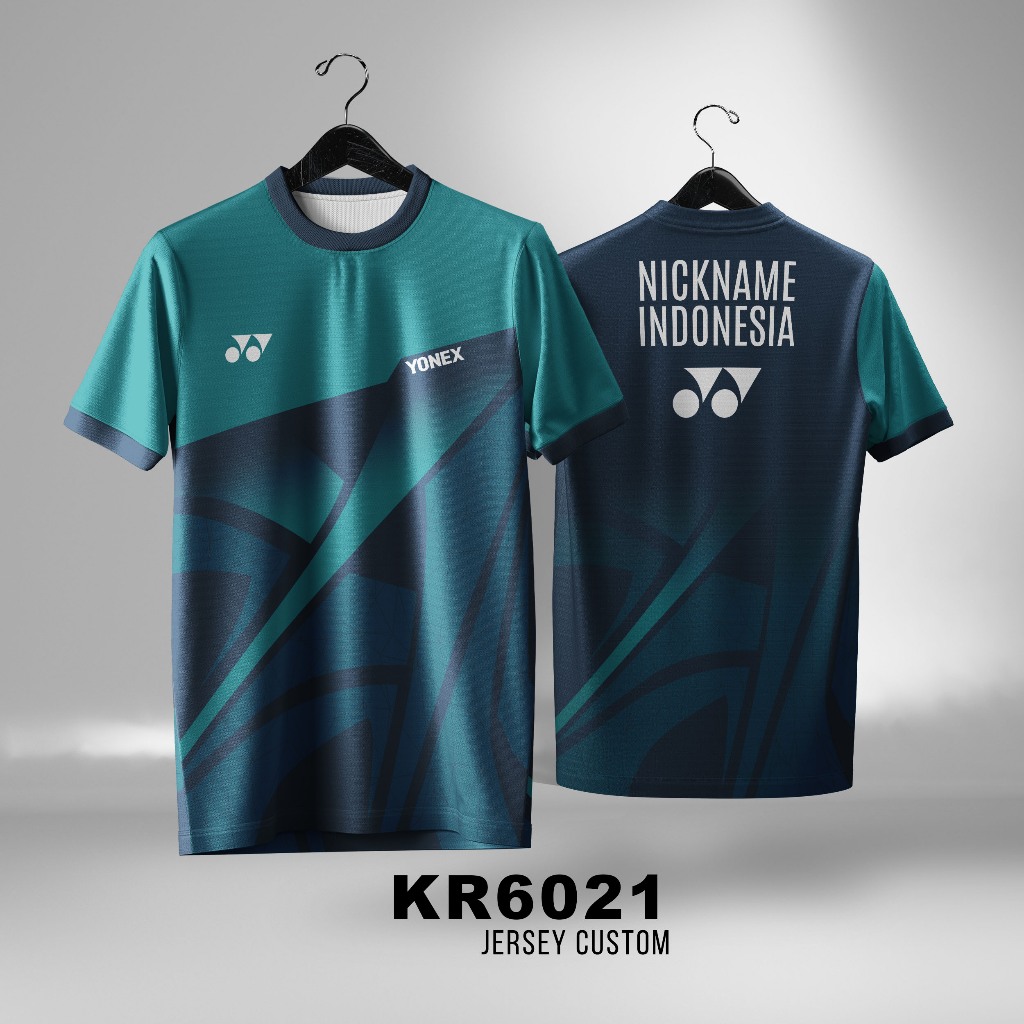 Jersey Badminton Bulutangkis Yonex Custom Nama Unisex