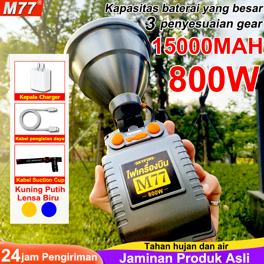 800Wsenter kepala senter LED senter aoki senter kepala super terang headlamp Cahaya Putih& Kuning