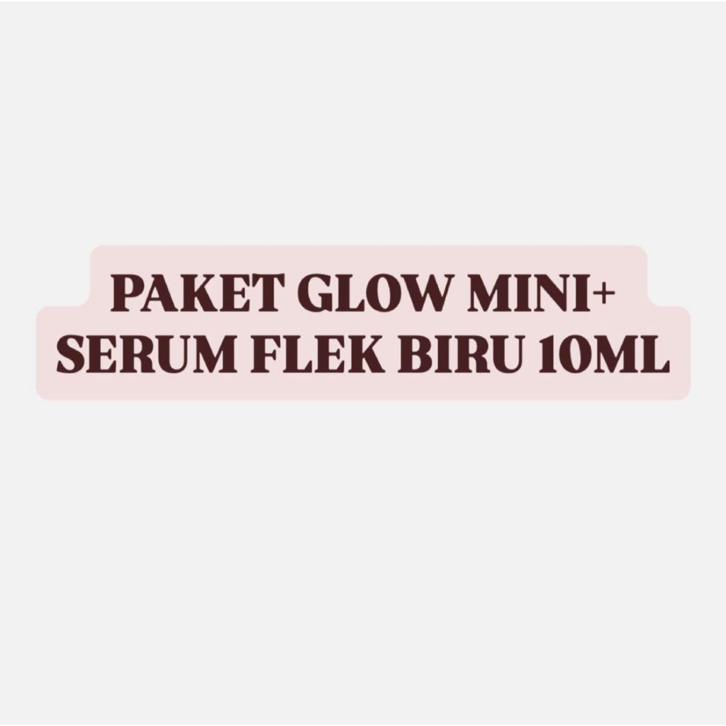 SULTAN - Paket Glwmini + Serum Flek Biru 10ml
