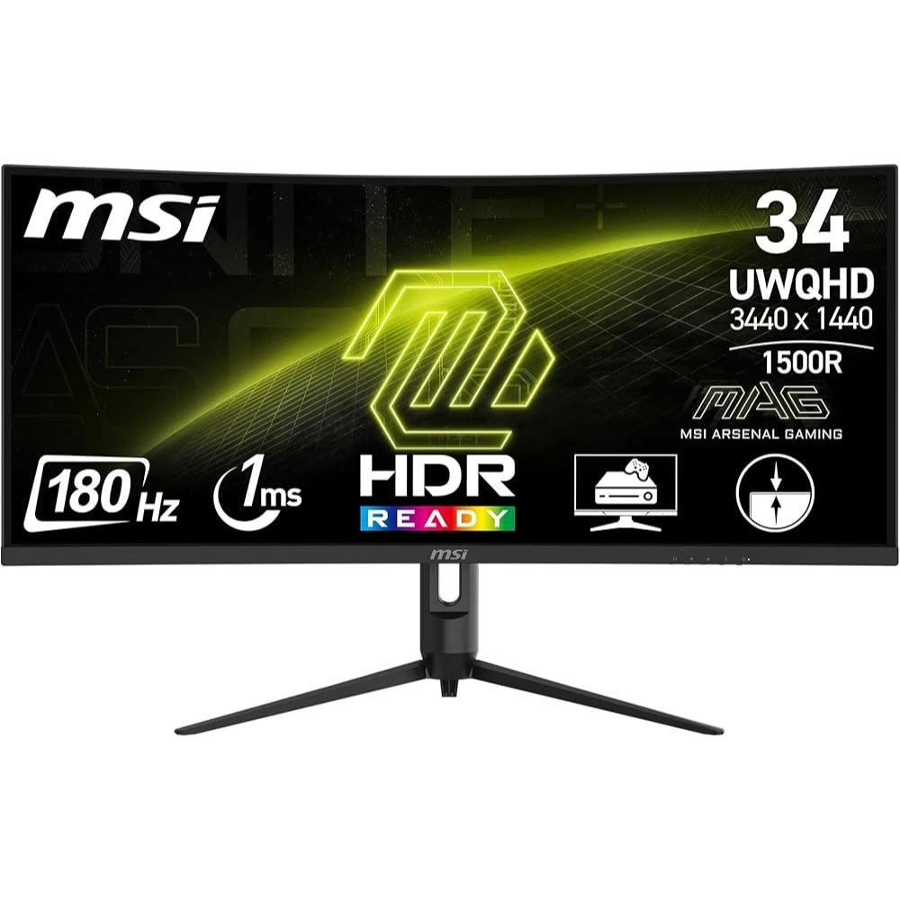 Monitor MSI MAG 342CQR E2 34" UWQHD 180Hz Curved Gaming Monitor / Monitor 34 inch