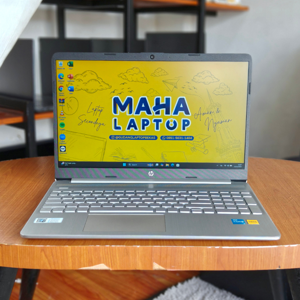 HP 15s-dq2075TU I Intel Core i3-1115G4 I RAM 8GB DDR4 I SSD NVMe 512GB I Intel UHD Graphics I 15.6" 