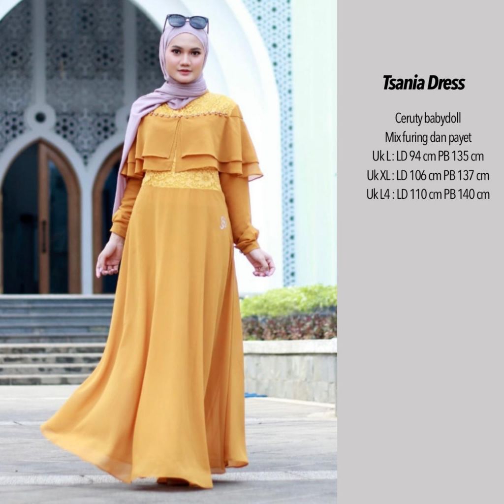 GAMIS BROKAT ELEGANT / DRESS BROKAT MEWAH / TSANIA DRESS