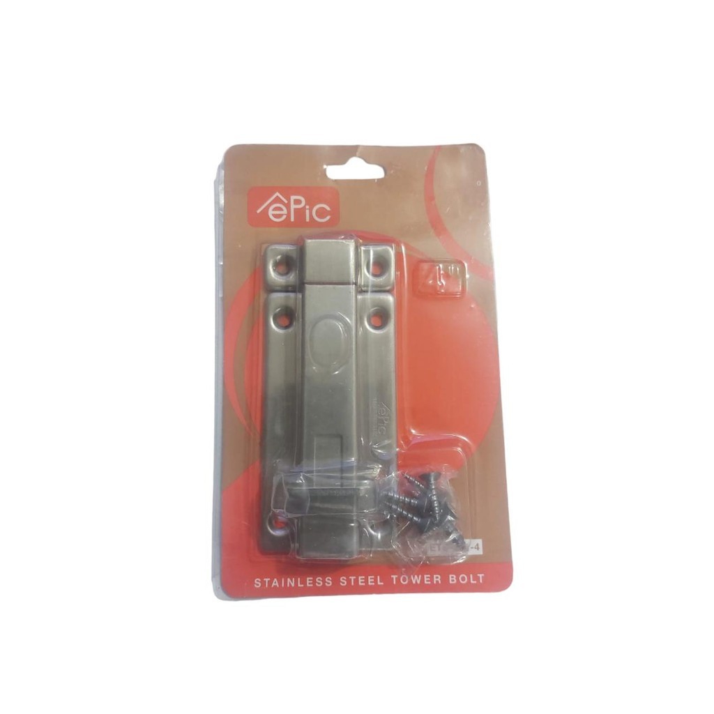 Grendel Stainless Epic Tower Bolt 4 inch / Slot / Selot Kunci Pintu GMJ