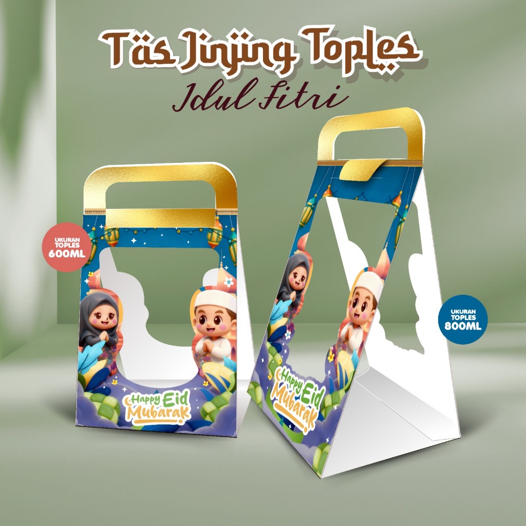 BOX JINJING TOPLES TABUNG | BOX HAMPERS | BOX TOPLES | KOTAK TOPLES TABUNG 600 ML 800 ML