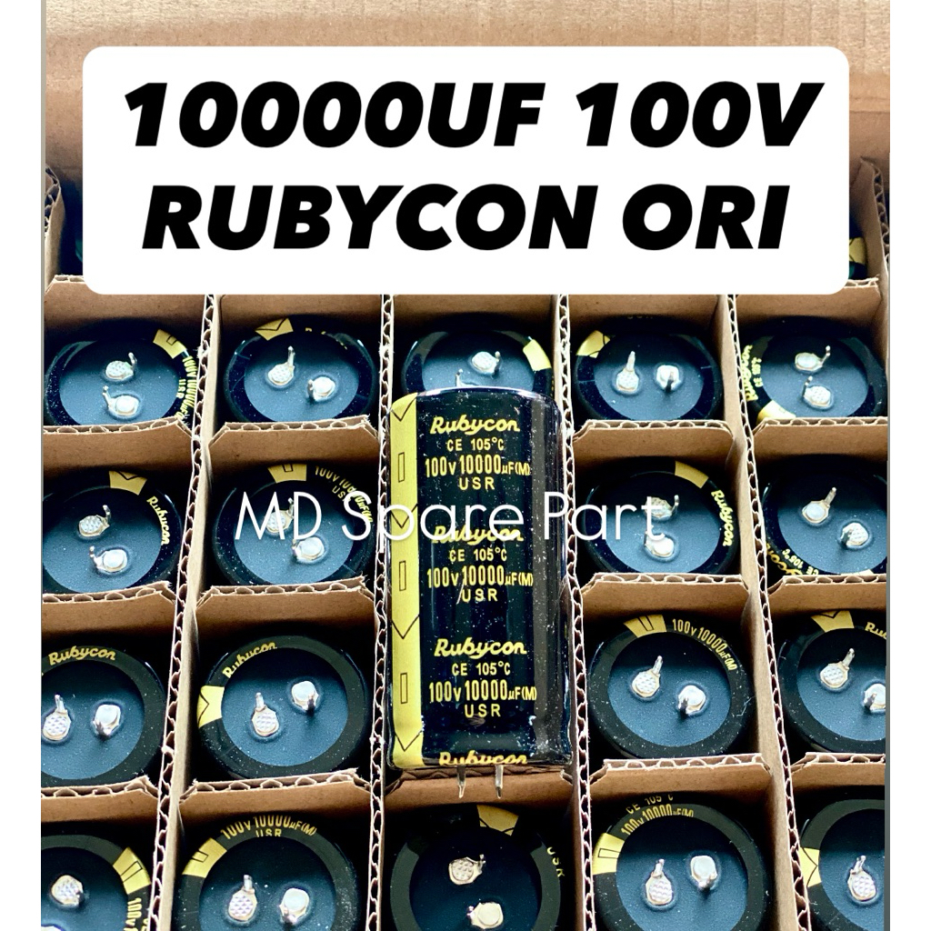 ELCO RUBYCON 10000UF 100V USR HITAM ORIGINAL