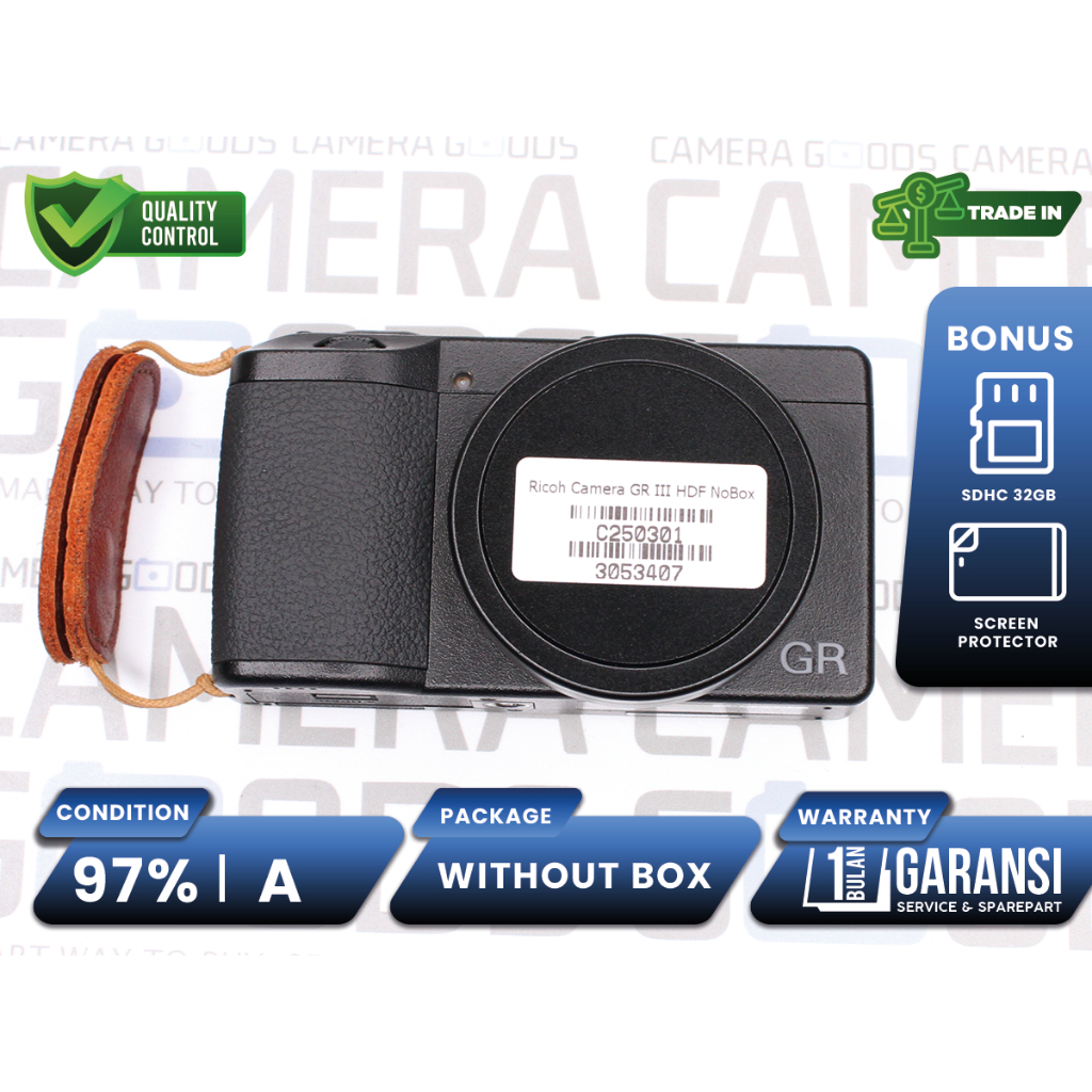 Kamera Ricoh GR III HDF Digital Compact Pocket Camera Second Bekas Grade A / GRIII - C250301