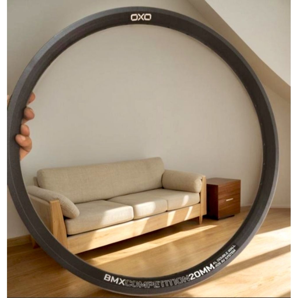 Velg Sepeda BMX 20 inchi Velg OXO BMX Competition 36hole 20mm Alloy Double wall black rims OXO