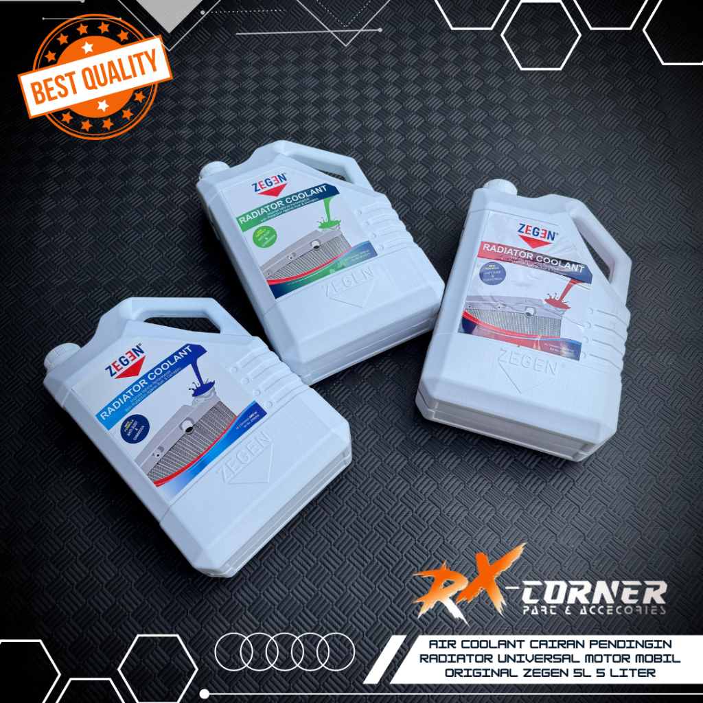 Air Coolant Cairan Pendingin Radiator UNIVERSAL MOTOR MOBIL ORIGINAL ZEGEN 5L 5 Liter