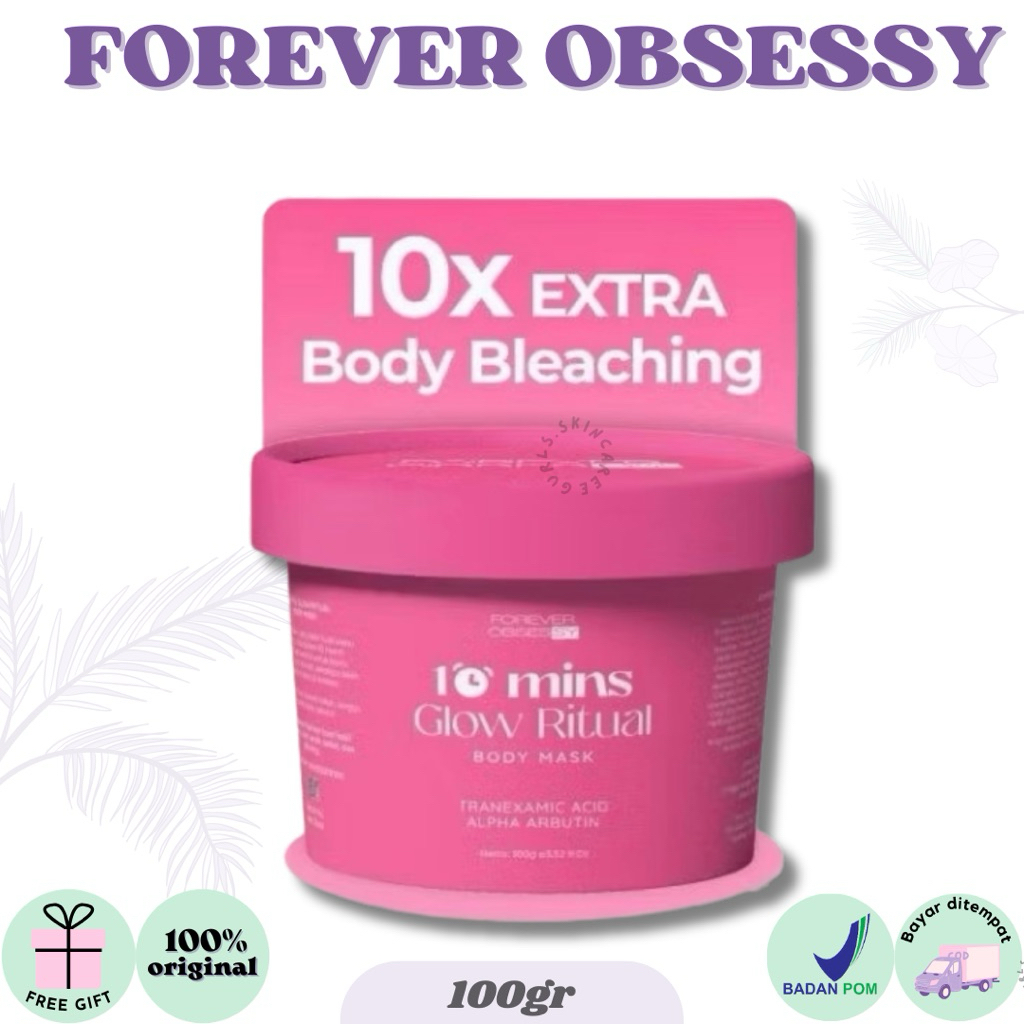 [FOREVER OBSESSY] I Masker Dosting Pemutih Badan  Tone UP Instan Cerah & Wangi Mewah Bekas Luka Hila