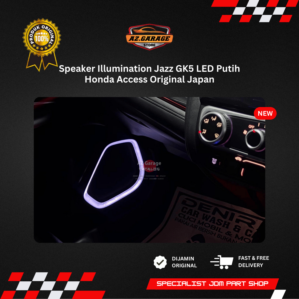 Speaker Illumination Jazz GK5 Honda Access Led Putih Original Japan