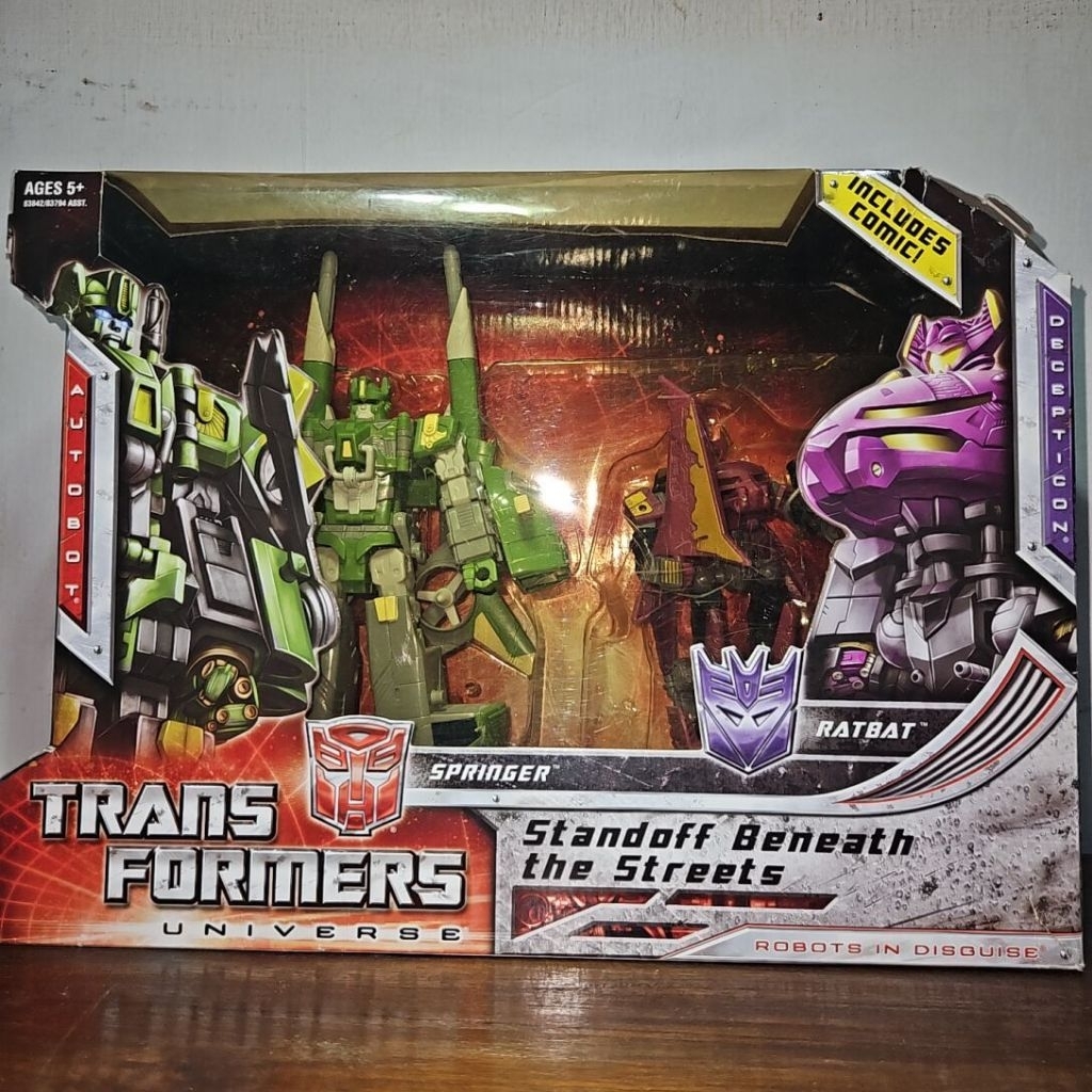 Transformers Universe Springer v Ratbat Beneath the Streets 2 Pack Set, Transformers Armada/Cybertro