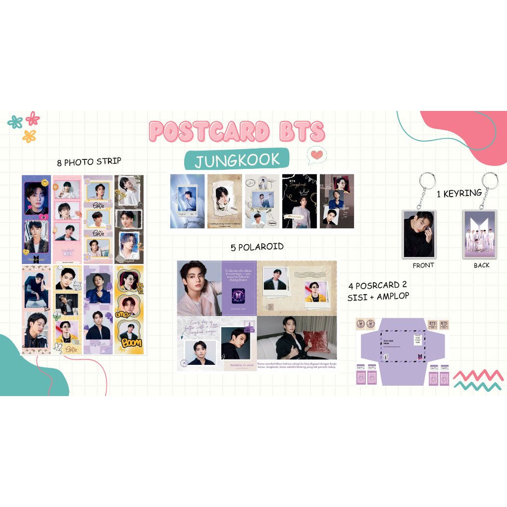 Mini Fankit Jungkook BTS Unofficial/Fanmade GIFT BOX KPOP / HAMPERS KPOP / FANKIT BOX ARMY
