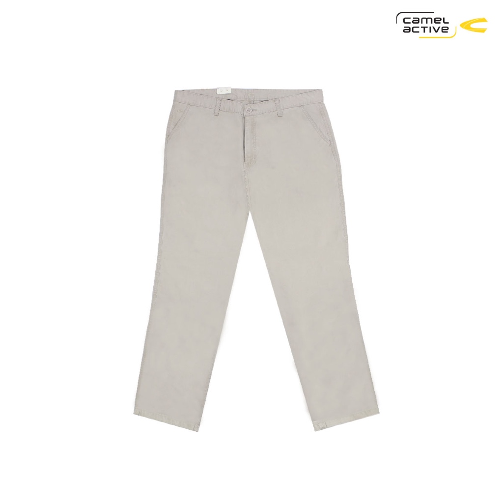 camel active Men's Brown Chinos Cotton Long Pants