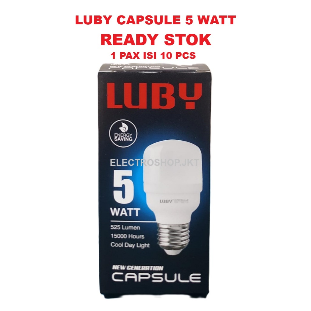 LUBY Lampu Luby Capsule 5 Watt Bohlam LED 5W