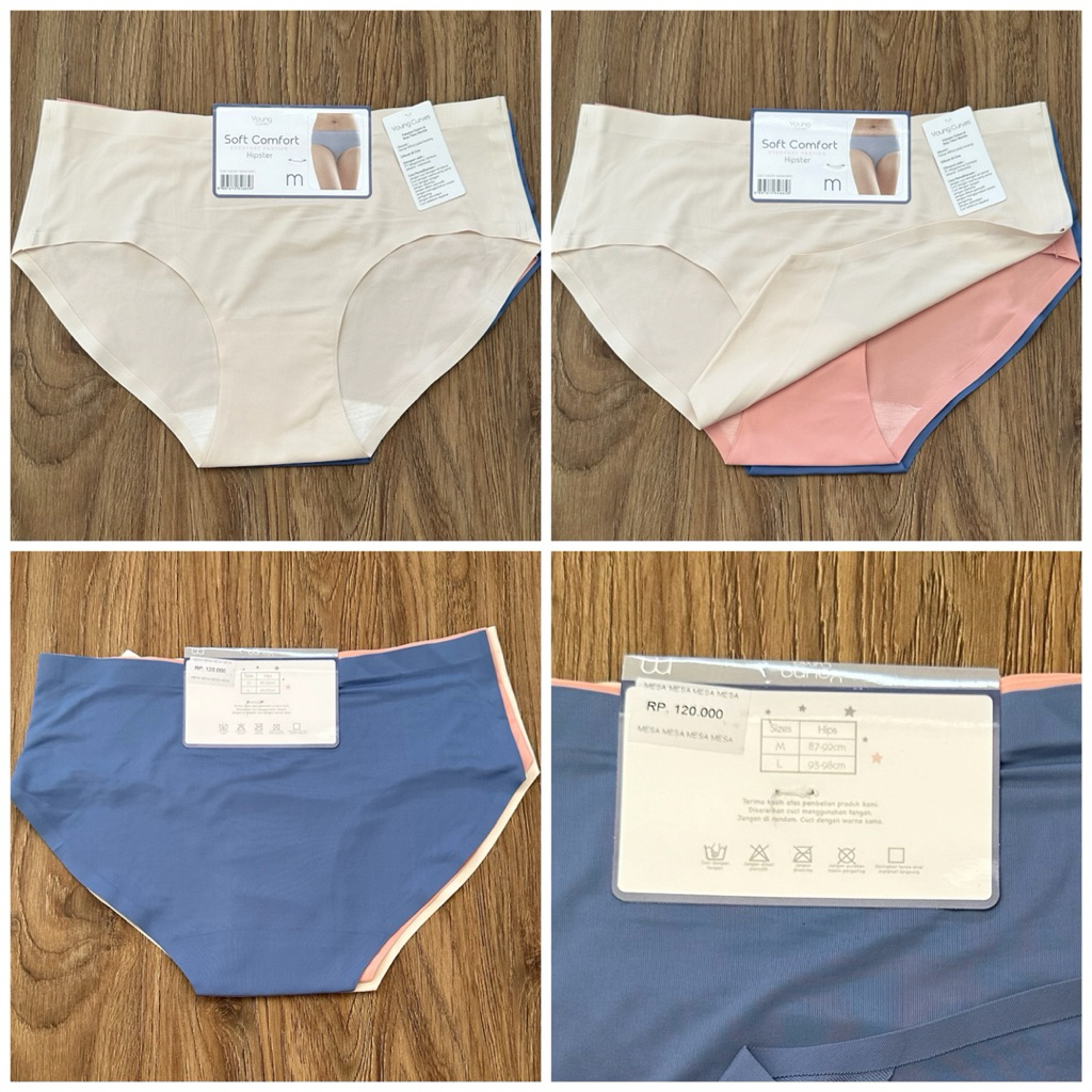 Young curves panty pack isi 3 seamless C04-100591 hipster