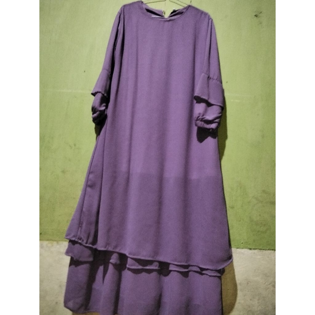 gamis Malaysia bahan Ceruti pL