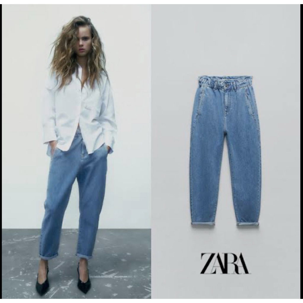 preloved ZARA BAGGY JEANS ORIGINAL - BIG SIZE