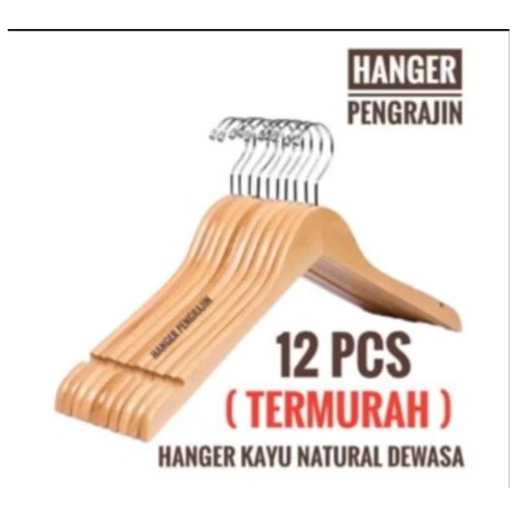 Hanger kayu hanger dewasa hanger kayu