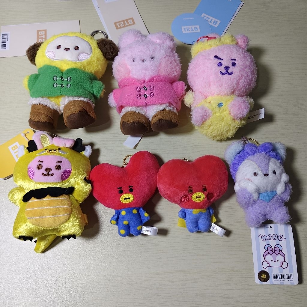 BTS BT21 KEYRING | KEYCHAIN | DOLL | POUCH COIN OFFICIAL