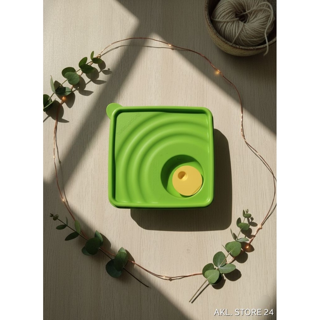 Tutup Rantang Goodie Box Hijau(Microwave) Tupperware Baru