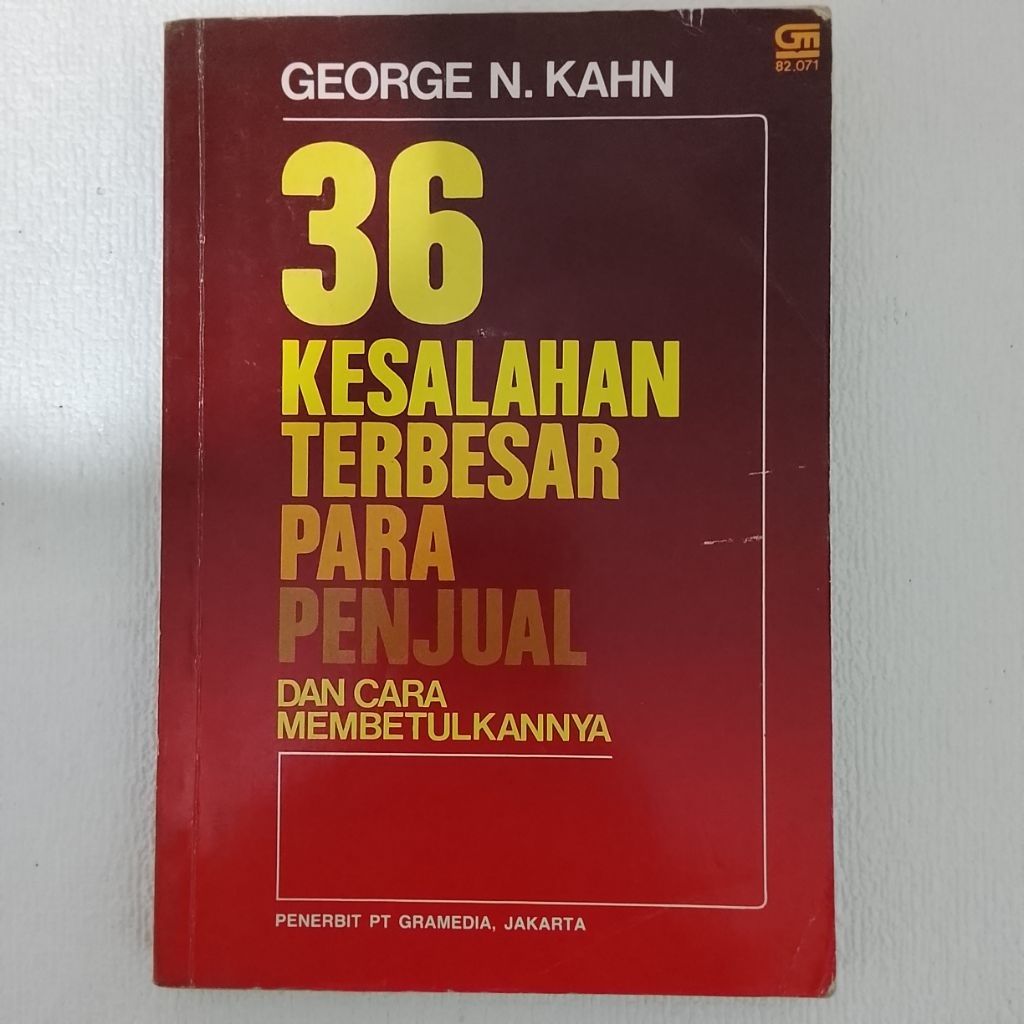 36 KESALAHAN TERBESAR PARA PENJUAL DAN CARA MEMBETULKANNYA