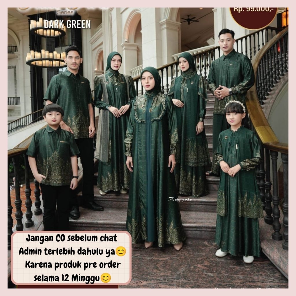 Adha series by Zabannia OPEN PRE ORDER (READY APRIL 2026) Family set couple keluarga muslim gamis Ko