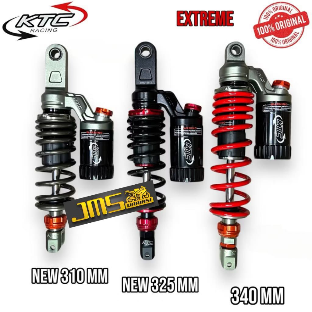 shockbreaker ktc racing original extreme new tabung atas 305/325/340mm Mio sporty Mio j Mio m3 Mio z